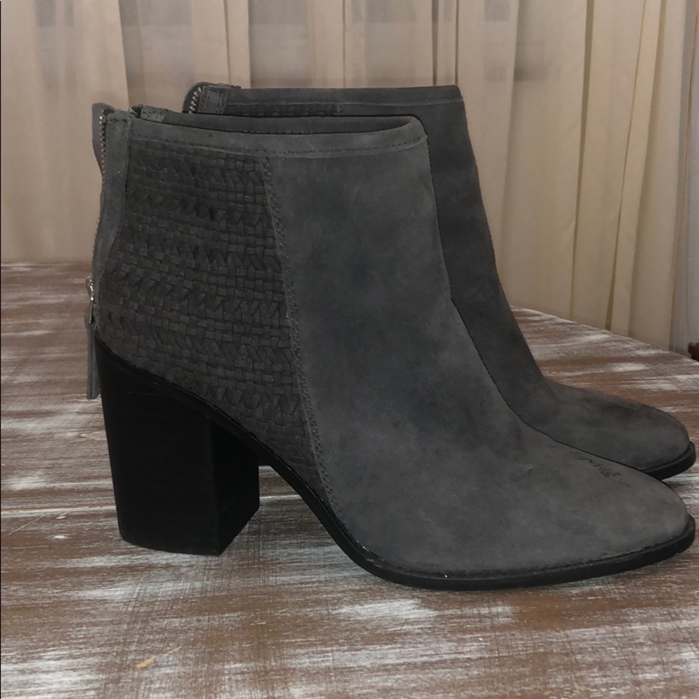 Gray Steve Madden booties